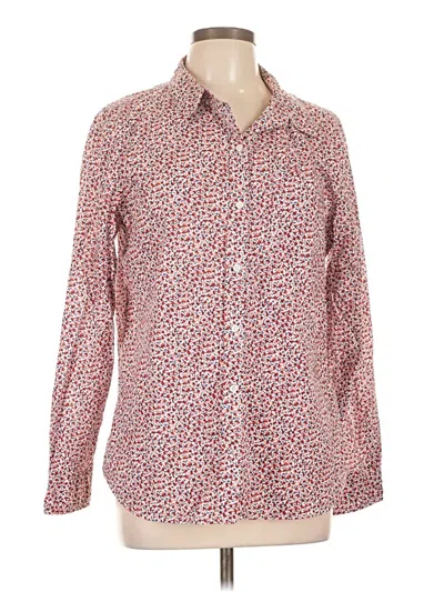 Pre-owned Gap Outlet Long Sleeve Button Down Shirt In Pink