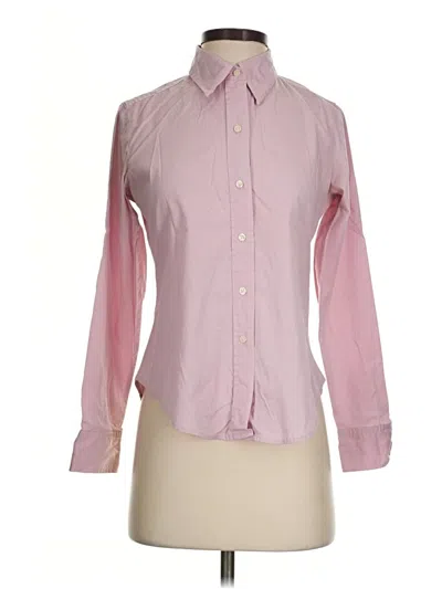 Pre-owned Gap Outlet Long Sleeve Button Down Shirt In Pink