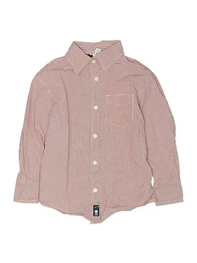 Pre-owned Gap Outlet Kids' Long Sleeve Button Down Shirt In Pink