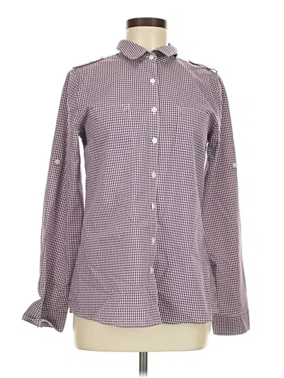Pre-owned Gap Outlet Long Sleeve Button Down Shirt In Purple