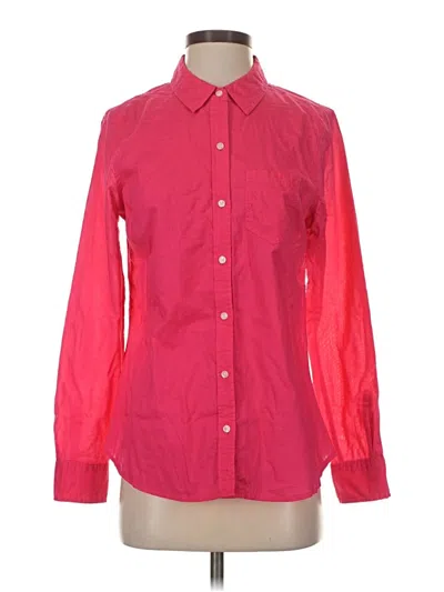 Pre-owned Gap Outlet Long Sleeve Button Down Shirt In Red