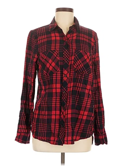 Pre-owned Gap Outlet Long Sleeve Button Down Shirt In Red