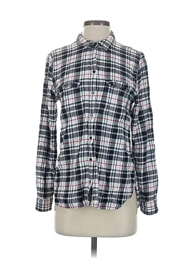 Pre-owned Gap Outlet Long Sleeve Button Down Shirt In Silver