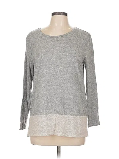 Pre-owned Gap Outlet Long Sleeve T-shirt In Gray