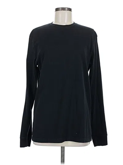 Pre-owned Gap Outlet Long Sleeve Top Black Crew Neck Tops