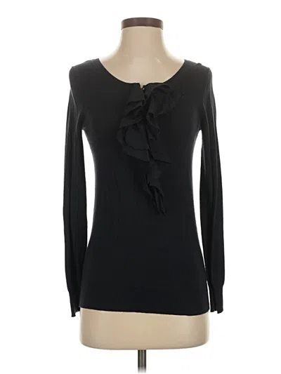 Pre-owned Gap Outlet Long Sleeve Top Black Sweetheart Neckline Tops
