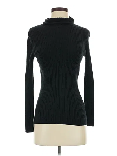 Pre-owned Gap Outlet Long Sleeve Top Black Turtleneck Tops