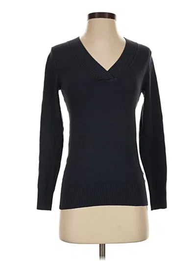 Pre-owned Gap Outlet Long Sleeve Top Black V-neck Tops