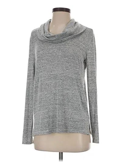 Pre-owned Gap Outlet Long Sleeve Top Gray Cowl Neck Tops