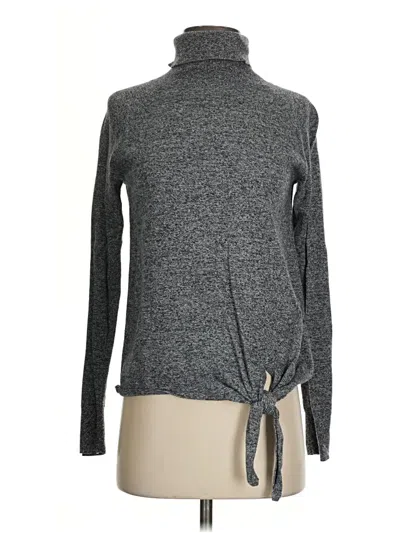 Pre-owned Gap Outlet Long Sleeve Top Gray Turtleneck Tops