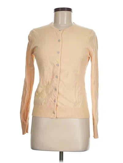 Pre-owned Gap Outlet Long Sleeve Top Tan Sweetheart Neckline Tops In Brown