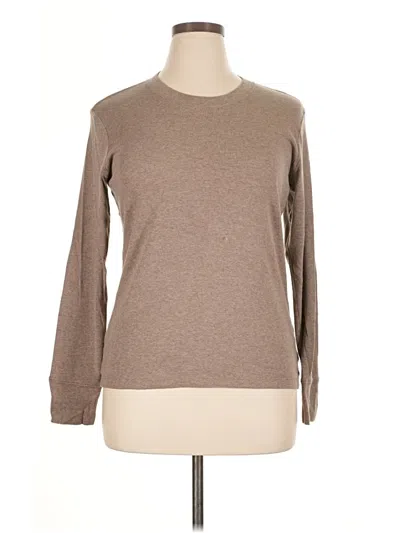 Pre-owned Gap Outlet Long Sleeve T-shirt In Brown