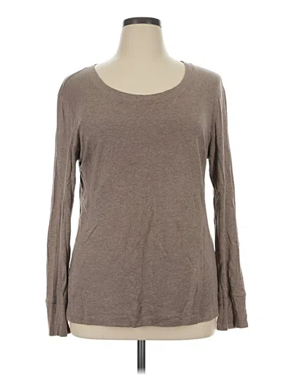 Pre-owned Gap Outlet Long Sleeve T-shirt In Brown