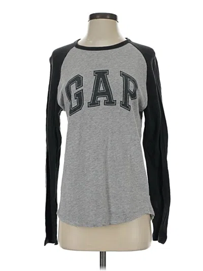 Pre-owned Gap Outlet Long Sleeve T-shirt In Gray
