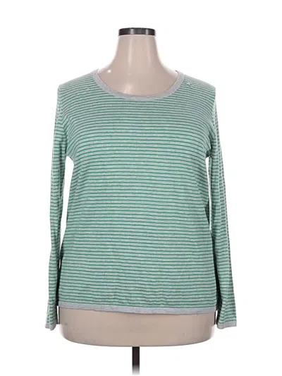 Pre-owned Gap Outlet Long Sleeve T-shirt In Green