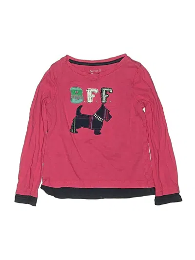 Pre-owned Gap Outlet Kids' Long Sleeve T-shirt In Pink