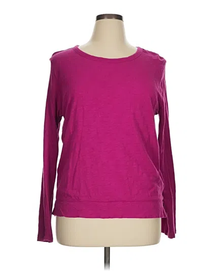Pre-owned Gap Outlet Long Sleeve T-shirt In Purple
