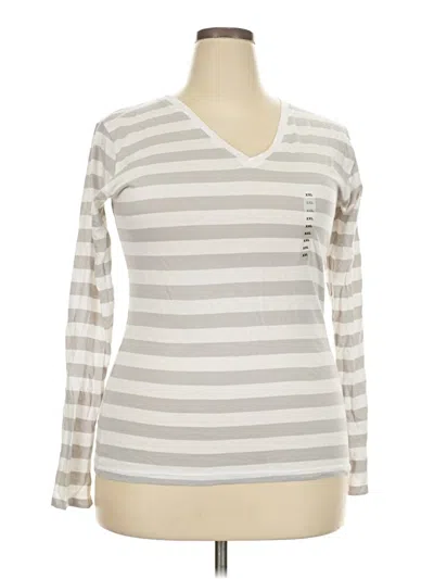 Pre-owned Gap Outlet Long Sleeve T-shirt In Silver