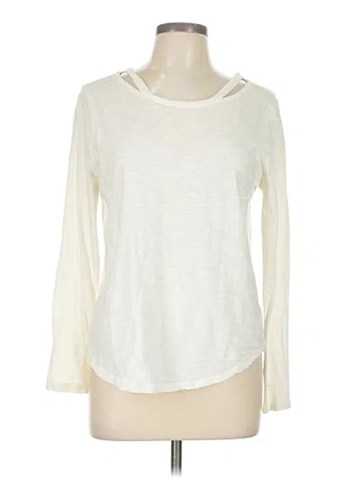 Pre-owned Gap Outlet Long Sleeve T-shirt In White
