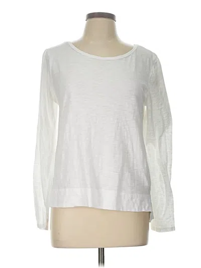 Pre-owned Gap Outlet Long Sleeve T-shirt In White