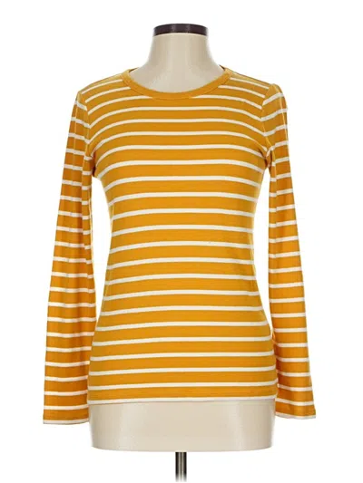 Pre-owned Gap Outlet Long Sleeve T-shirt In Yellow