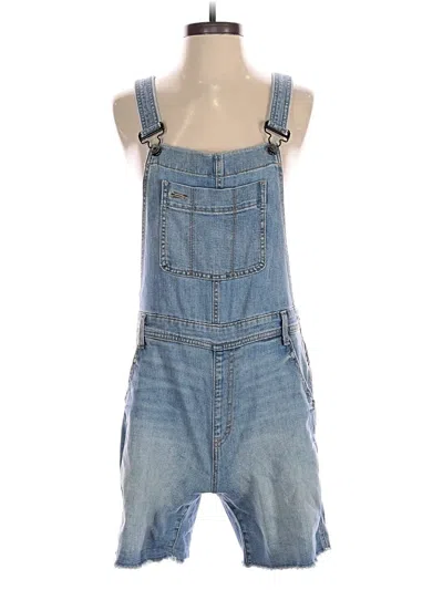 Pre-owned Gap Outlet Overall Shorts In Blue