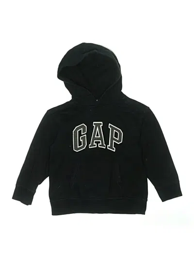 Pre-owned Gap Outlet Kids' Pullover Hoodie In Black