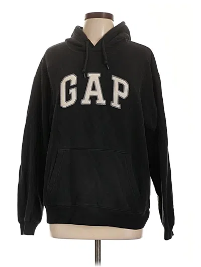 Pre-owned Gap Outlet Pullover Hoodie In Black