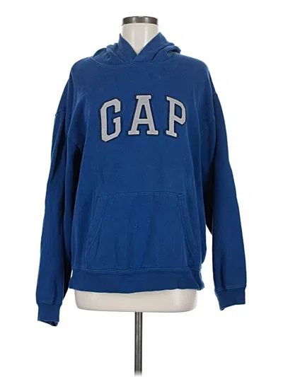 Pre-owned Gap Outlet Pullover Hoodie In Blue