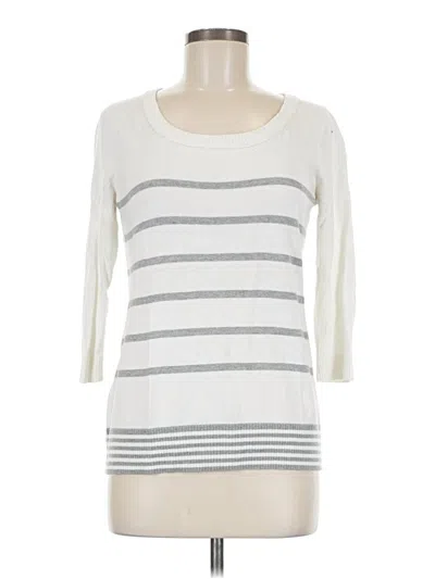 Pre-owned Gap Outlet Pullover Sweater In White