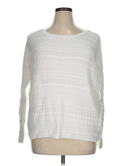 Pre-owned Gap Outlet Pullover Sweater In White