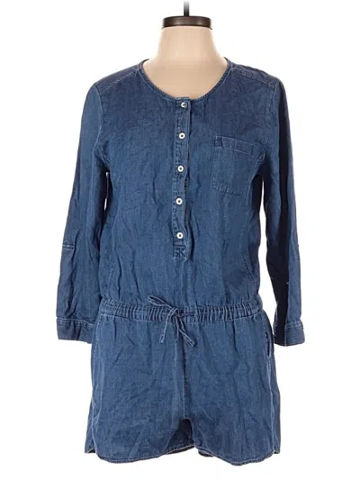 Pre-owned Gap Outlet Romper In Blue