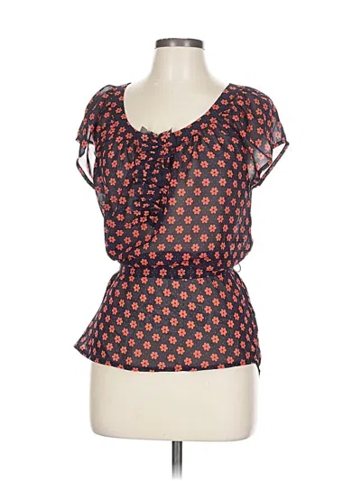 Pre-owned Gap Outlet Short Sleeve Blouse In Orange