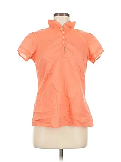 Pre-owned Gap Outlet Short Sleeve Blouse In Orange