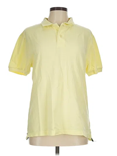 Pre-owned Gap Outlet Short Sleeve Button Down Shirt In Yellow