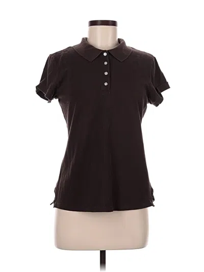 Pre-owned Gap Outlet Short Sleeve Polo Shirt In Brown