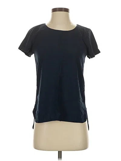 Pre-owned Gap Outlet Short Sleeve Top Black Crew Neck Tops
