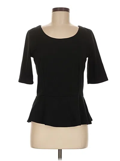 Pre-owned Gap Outlet Short Sleeve Top Black Sweetheart Neckline Tops