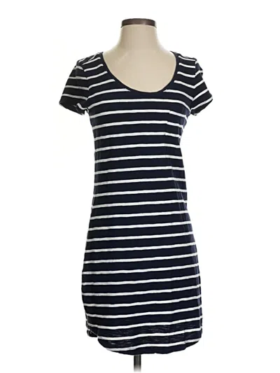 Pre-owned Gap Outlet Short Sleeve Top Blue Scoop Neck Tops