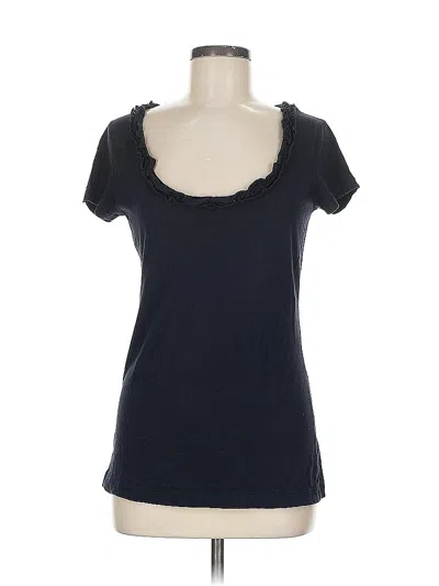Pre-owned Gap Outlet Short Sleeve Top Blue Sweetheart Neckline Tops
