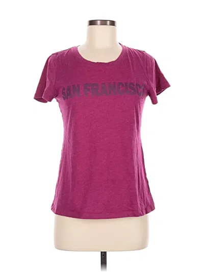 Pre-owned Gap Outlet Short Sleeve T-shirt In Burgundy