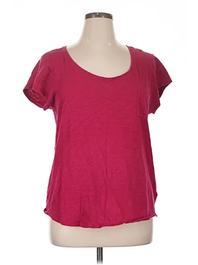 Pre-owned Gap Outlet Short Sleeve T-shirt In Burgundy