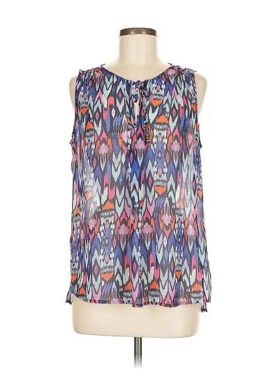 Pre-owned Gap Outlet Sleeveless Blouse In Blue
