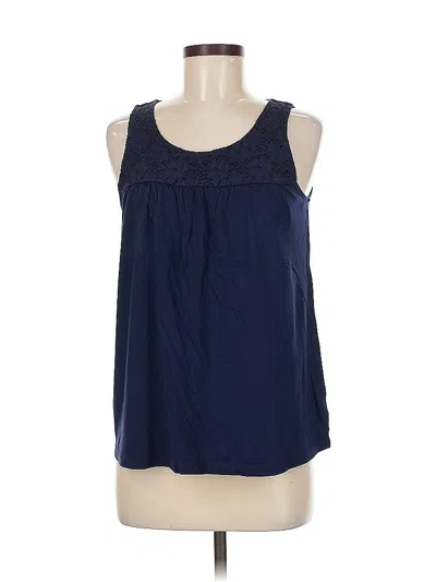 Pre-owned Gap Outlet Sleeveless Blouse In Blue