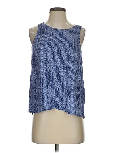 Pre-owned Gap Outlet Sleeveless Blouse In Blue