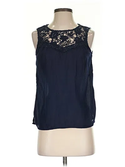 Pre-owned Gap Outlet Sleeveless Blouse In Blue