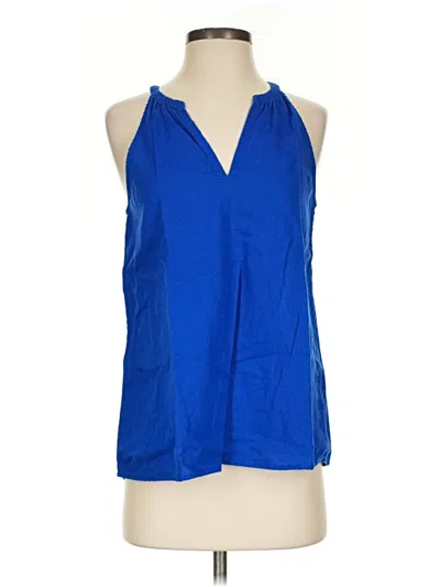 Pre-owned Gap Outlet Sleeveless Blouse In Blue