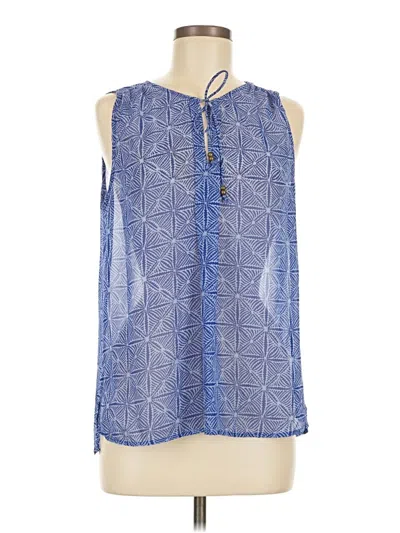 Pre-owned Gap Outlet Sleeveless Blouse In Blue