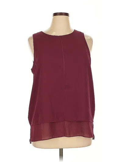 Pre-owned Gap Outlet Sleeveless Blouse In Burgundy