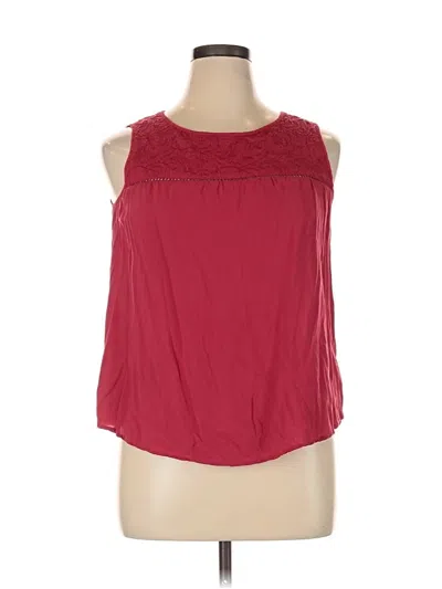 Pre-owned Gap Outlet Sleeveless Blouse In Burgundy